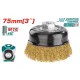 Wire brush with cup 75mm Wire brush with cup 75mm