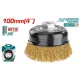 Wire brush with cup 100mm Wire brush with cup 100mm