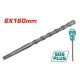 Impact drill bit for concrete SDS-plus 6x160mm Impact drill bit for concrete SDS-plus 6x160mm