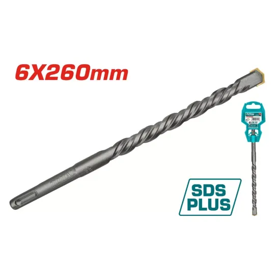 Impact drill bit for concrete SDS-plus 6x260mm Impact drill bit for concrete SDS-plus 6x260mm