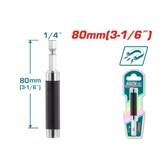 Magnetic screwdriver bit extension bar 80mm Magnetic screwdriver bit extension bar 80mm