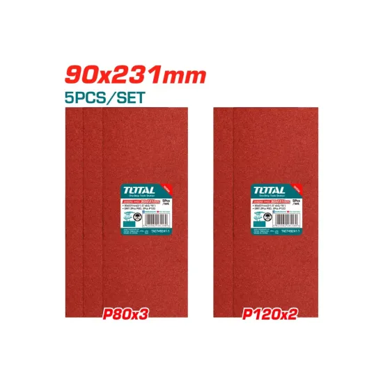 Sanding sheet set 90x231mm Sanding sheet set 90x231mm