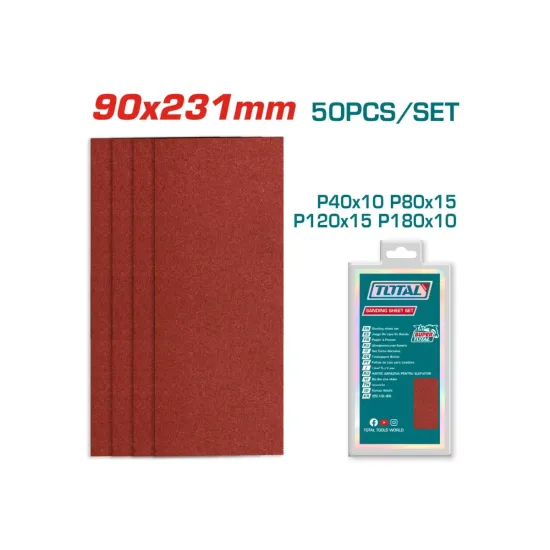 Sandpaper set 50 pcs 231mm Sandpaper set 50 pcs 231mm