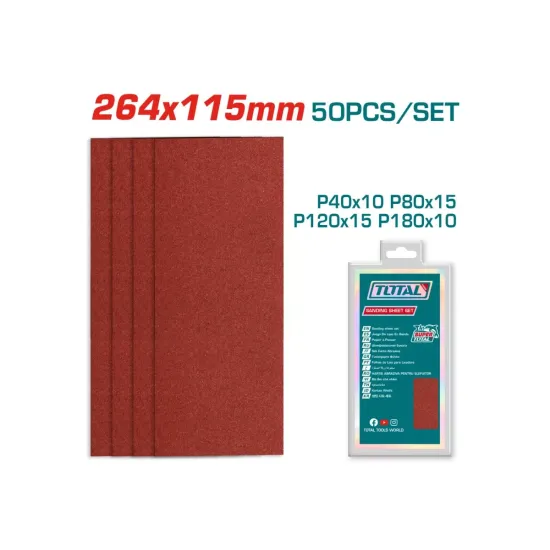 Sandpaper set 50 pcs 115mm Sandpaper set 50 pcs 115mm