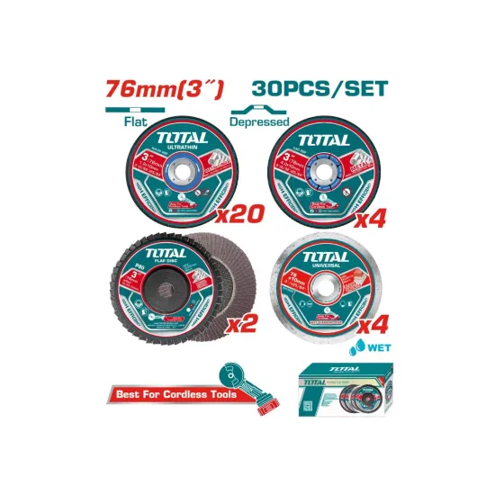 Cutting and grinding disc set Cutting and grinding disc set