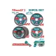 Cutting and grinding disc set Cutting and grinding disc set