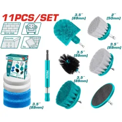 Set of 11 cleaning brushes