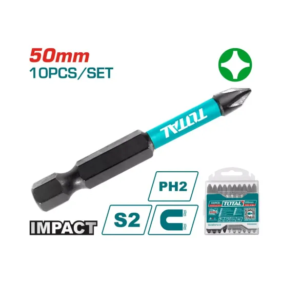 PH2 impact screwdriver bits set 10pcs PH2 impact screwdriver bits set 10pcs