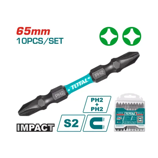 PH2 impact screwdriver bits set 10pcs PH2 impact screwdriver bits set 10pcs