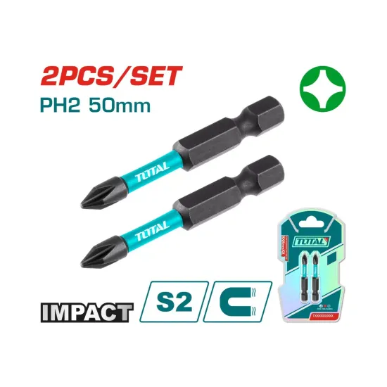 PH2 impact screwdriver bits set 2pcs PH2 impact screwdriver bits set 2pcs