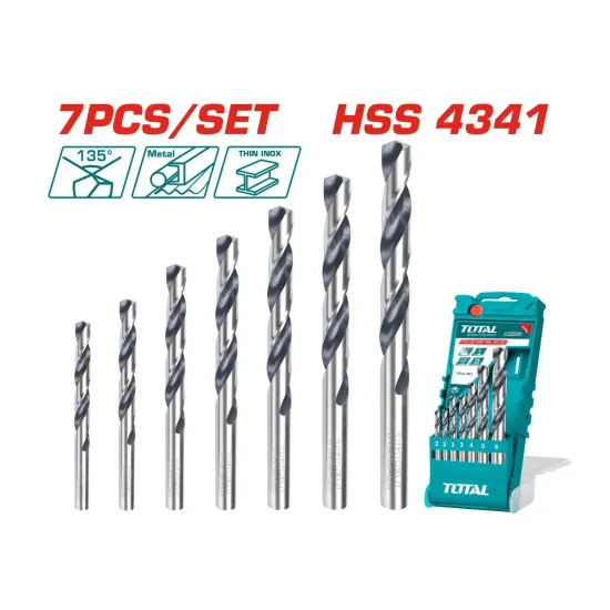 HSS twist drill bit set 7pcs HSS twist drill bit set 7pcs