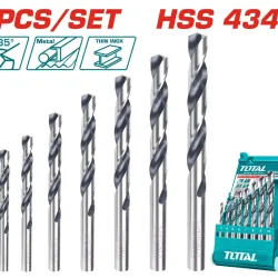 HSS twist drill bit set 8pcs