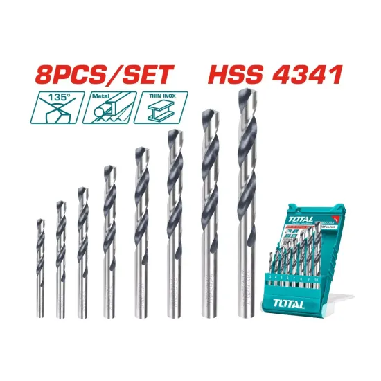 HSS twist drill bit set 8pcs HSS twist drill bit set 8pcs