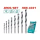 HSS twist drill bit set 8pcs HSS twist drill bit set 8pcs