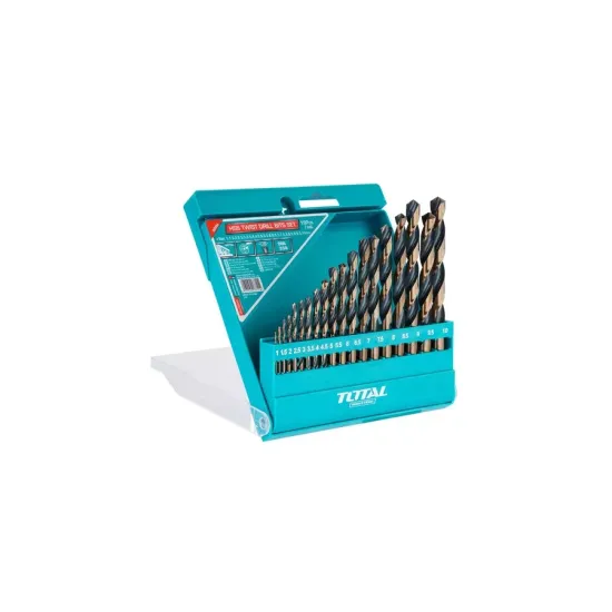 HSS twist drill bit set 19pcs