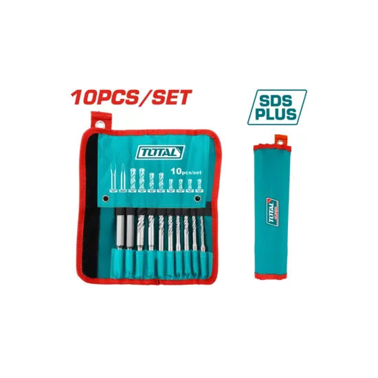 Set of hammer drill bits and chisels 10pcs Set of hammer drill bits and chisels 10pcs