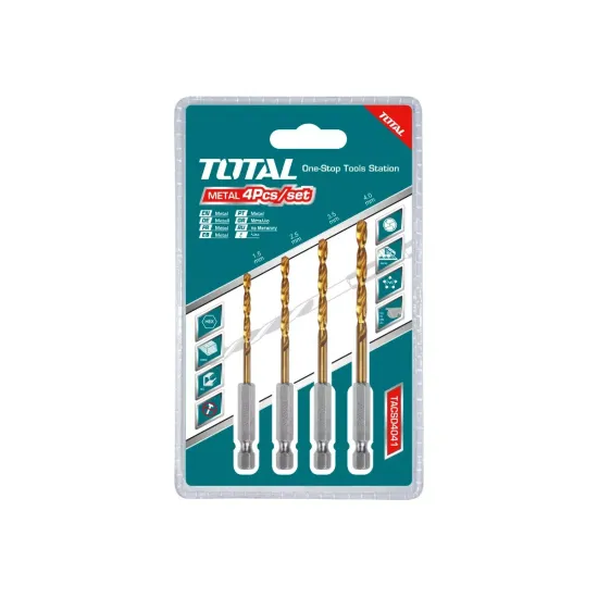 HSS twist drill bits set 4 pcs HSS twist drill bits set 4 pcs