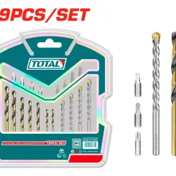 Set of drill bits and screwdriver bits 19pcs