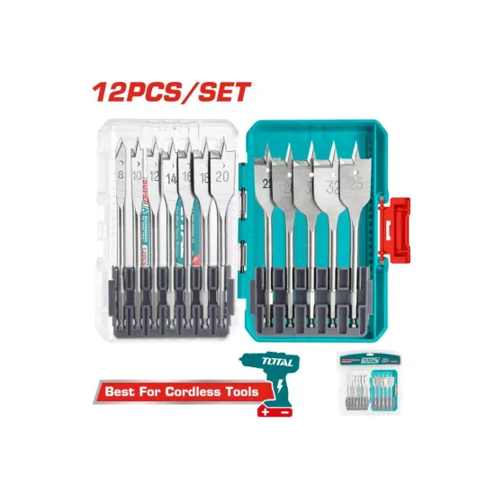 Flat drill set 12 pieces Flat drill set 12 pieces