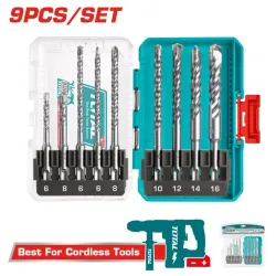 Drill bits set SDS plus 9pcs