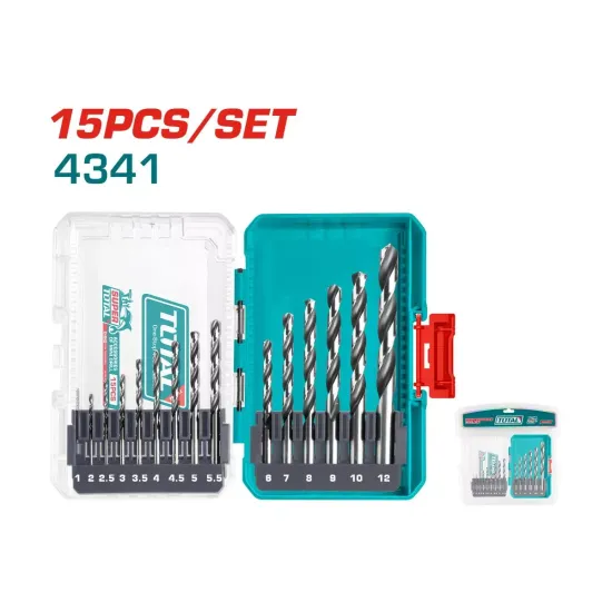 HSS drill bit set 15pcs HSS drill bit set 15pcs