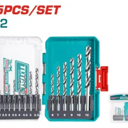 HSS twist drill bit set 15pcs