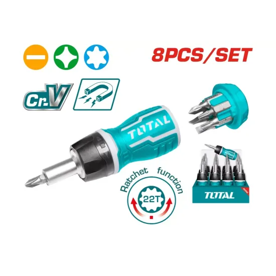 Stubby screwdriver set 8 in 1 Stubby screwdriver set 8 in 1