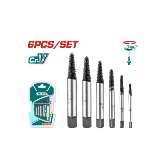 Set of screw extractors Set of screw extractors