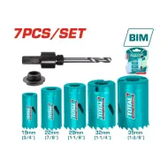 7 Pcs Bi-metal Hole Saw Set