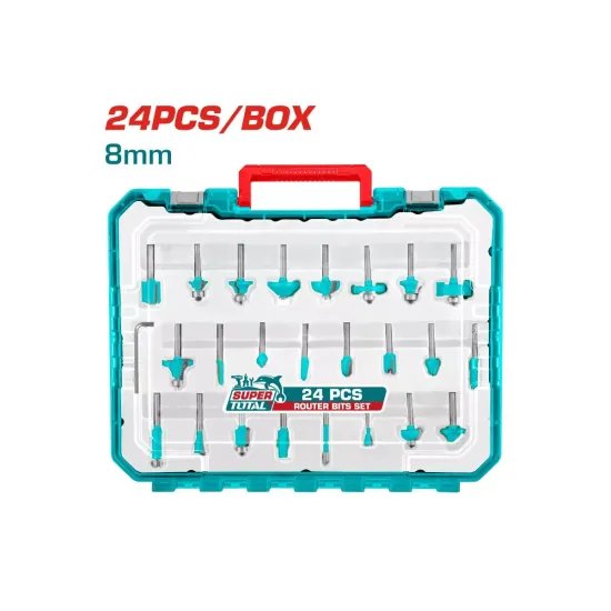 Milling head set 8mm 24 pieces Milling head set 8mm 24 pieces