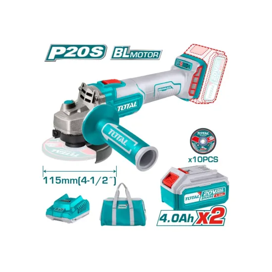 Cordless angle grinder 20 V 2pcs 4Ah Cordless angle grinder 20 V 2pcs 4Ah