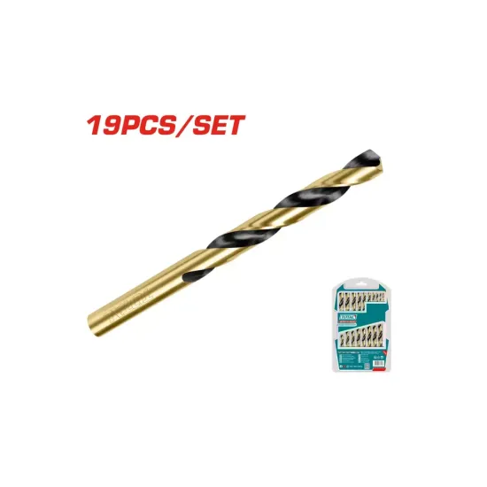 HSS twist drill bit set 19pcs HSS twist drill bit set 19pcs
