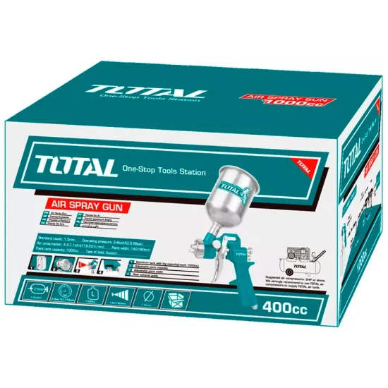 Paint spray gun with top tank Paint spray gun with top tank