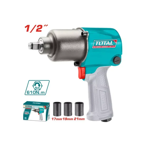 Pneumatic impact wrench 610 Nm/6.2 atm-1/2 inch Pneumatic impact wrench 610 Nm/6.2 atm-1/2 inch