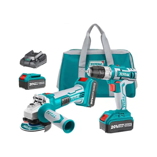 Angle Grinder and Drill - Screwdriver 20 V, 4A Angle Grinder and Drill - Screwdriver 20 V, 4A