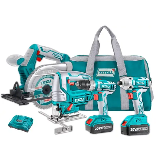 Cordless tools set 20 V, 4A Cordless tools set 20 V, 4A