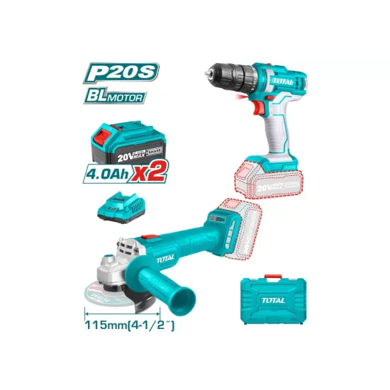 Angle Grinder and Drill 20 V, 4A Angle Grinder and Drill 20 V, 4A