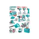 9 Pcs cordless industrial combo kit 9 Pcs cordless industrial combo kit