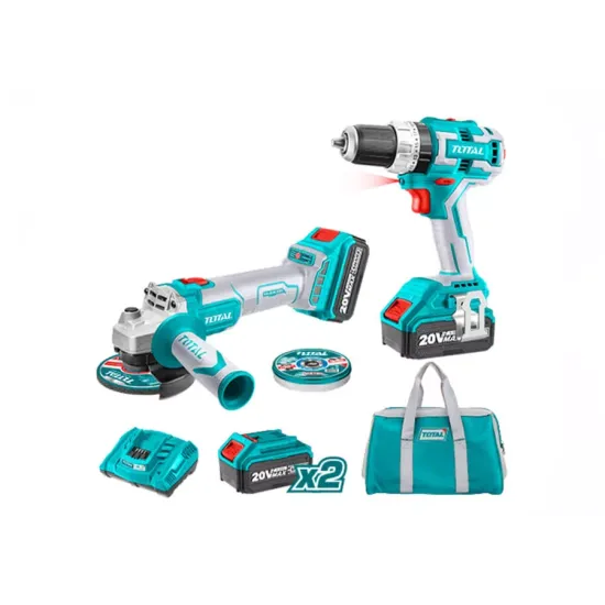 Angle Grinder and Drill - Screwdriver 20 V, 4A Angle Grinder and Drill - Screwdriver 20 V, 4A
