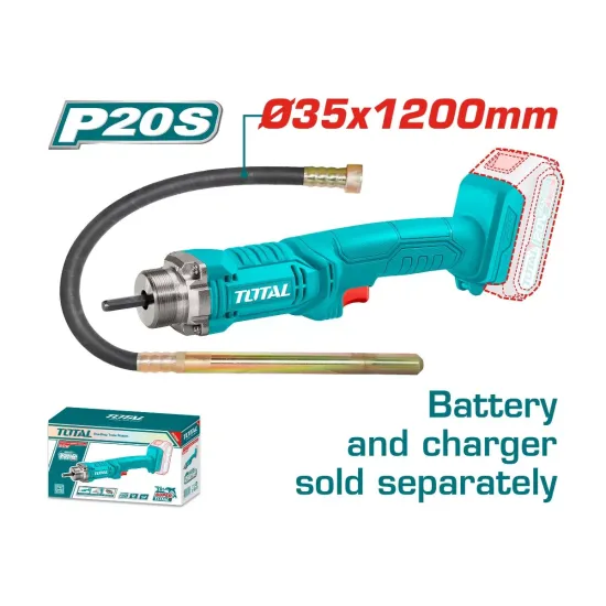 Vibrator with concrete battery 20V Vibrator with concrete battery 20V