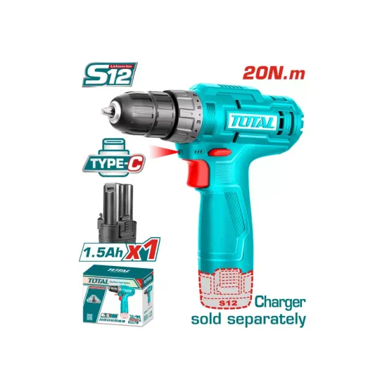 Cordless screwdriver 12V /20 Nm USB Type-C Cordless screwdriver 12V /20 Nm USB Type-C