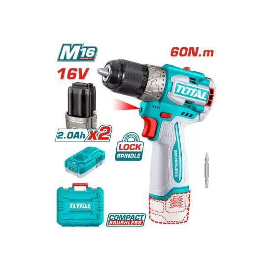 Impact screwdriver 16 V / 2 Ah / with battery and charger Impact screwdriver 16 V / 2 Ah / with battery and charger