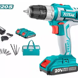 Cordless Drill - Screwdriver / 20V / 2A / 45Nm /+1 Battery 