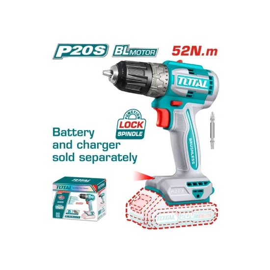 Cordless Drill- Screwdriver 20V 52Nm Cordless Drill- Screwdriver 20V 52Nm