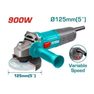 Angle grinder/900W/125mm/With speed controller/INDUSTRIAL