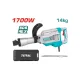 Electric Demolition Breaker / SDS HEX / 1700 W / 45 J / INDUSTRIAL Electric Demolition Breaker / SDS HEX / 1700 W / 45 J / INDUSTRIAL