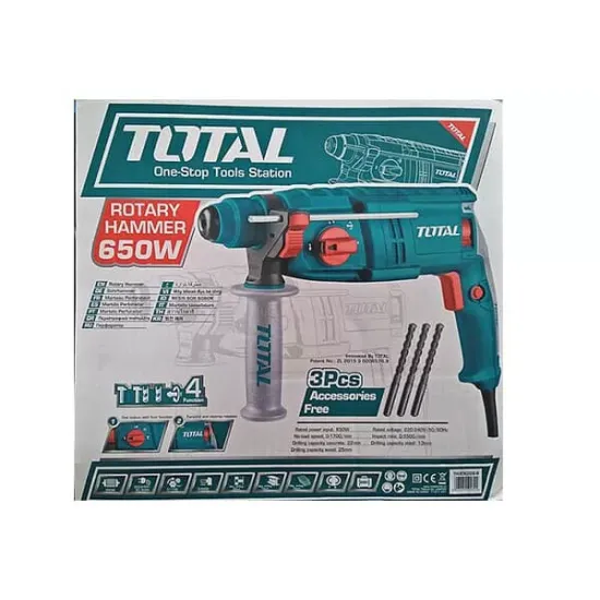 Electric Rotary Hammer / SDS Plus / 650W / 1,7 J Electric Rotary Hammer / SDS Plus / 650W / 1,7 J