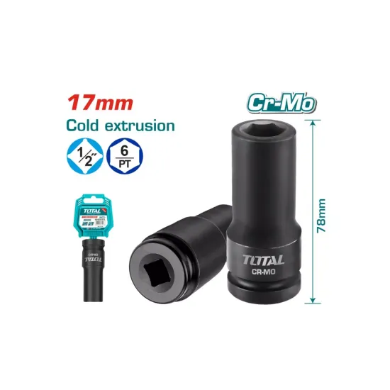 Impact deep socket head 17mm Impact deep socket head 17mm