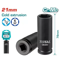 Impact deep socket head 21mm