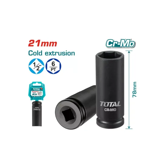Impact deep socket head 21mm Impact deep socket head 21mm